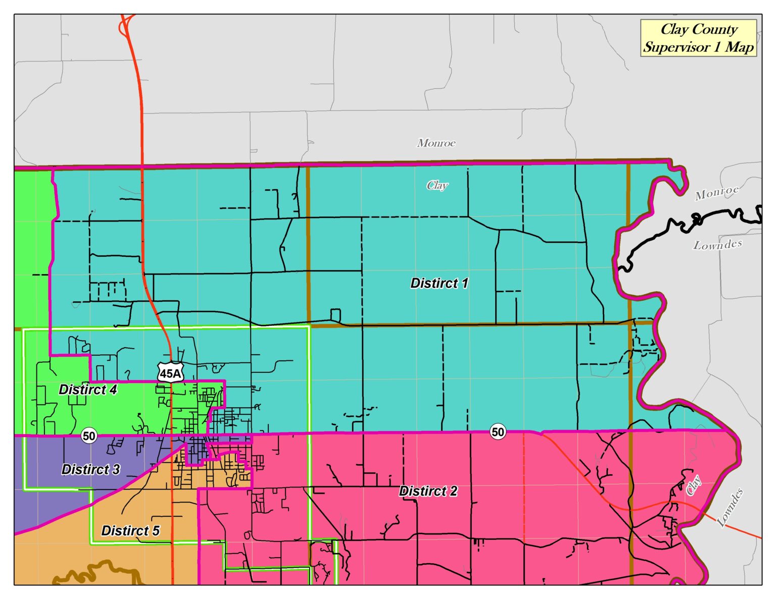 District 1 Supervisor Clay County, Mississippi